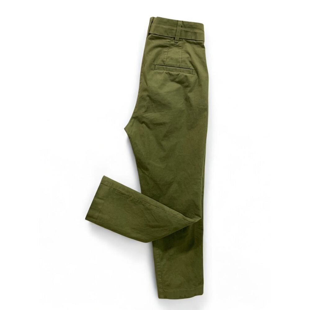 Size 00 Gap Womens Slim‎ Ankle Khaki Pants  Olive Green